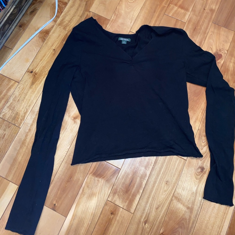 Black long sleeve top